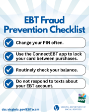 ebt fraud checklist graphic