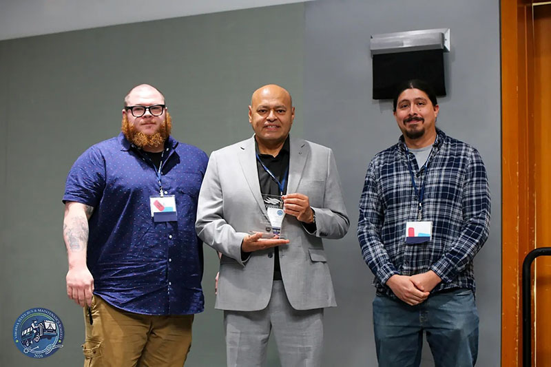 2026 Virginia State Roadeo Maintenance Competition Winners (L-R): Matthew Bender, Martin Lopez and Jerry Salgado.