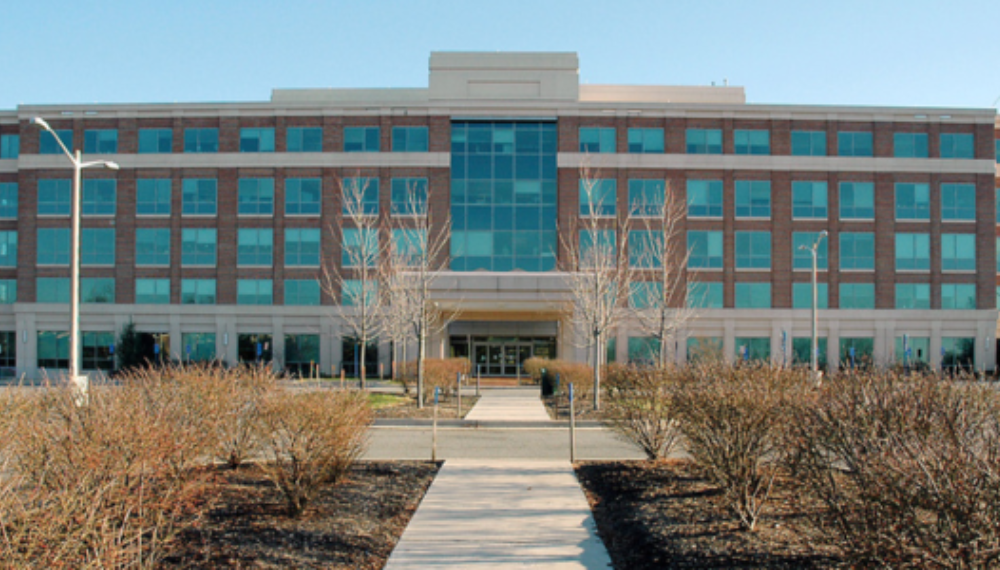 Outside of the Gerry Hyland Government Center.