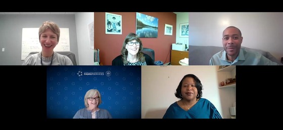 panel members on zoom