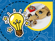 Lightbulb graphic and remote control car