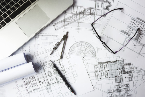 Building plans and computer