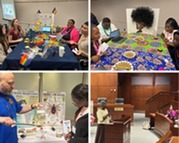 collage of 4 photos of youth public health event