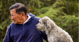 Man with a dog