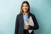 woman smiling