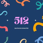 512 backpacks collected