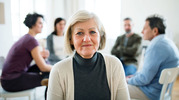 older lady smiling