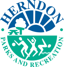 Herndon Park and Recreation Green and Blue logo