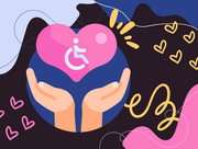 Hands with Heart and Handicapped symbol
