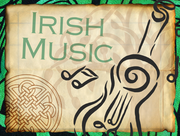 graphic of guitar, irish/celtic knot