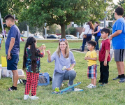 Kids at a previous salsa in the park.