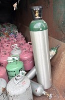 gas canisters and propane tanks in dump