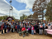 group of people at cox farm