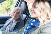 two women in a car 