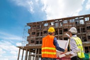 men at a construction site