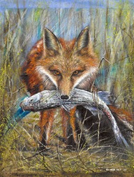 Fox Painting by Patricia Taylor Holz