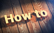 The words "how to"