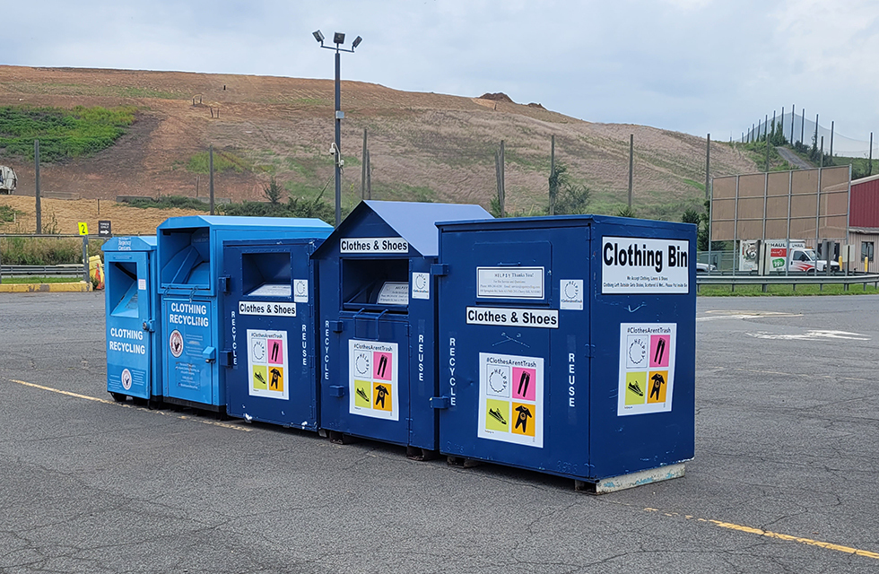 Landfill donation bins
