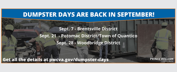 Dumpster days are back in September!