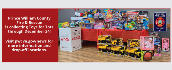 PWC Fire and rescue is collecting toys for tots through December 24