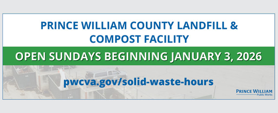 PWC landfill and compost locations open on Sundays beginning on January 3.
