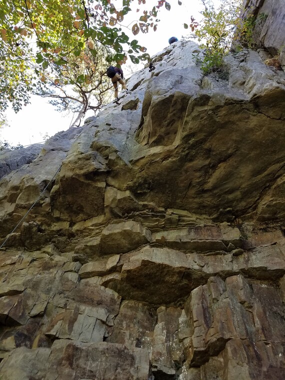 rock climbing