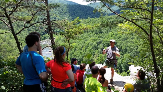 rapelling instruction