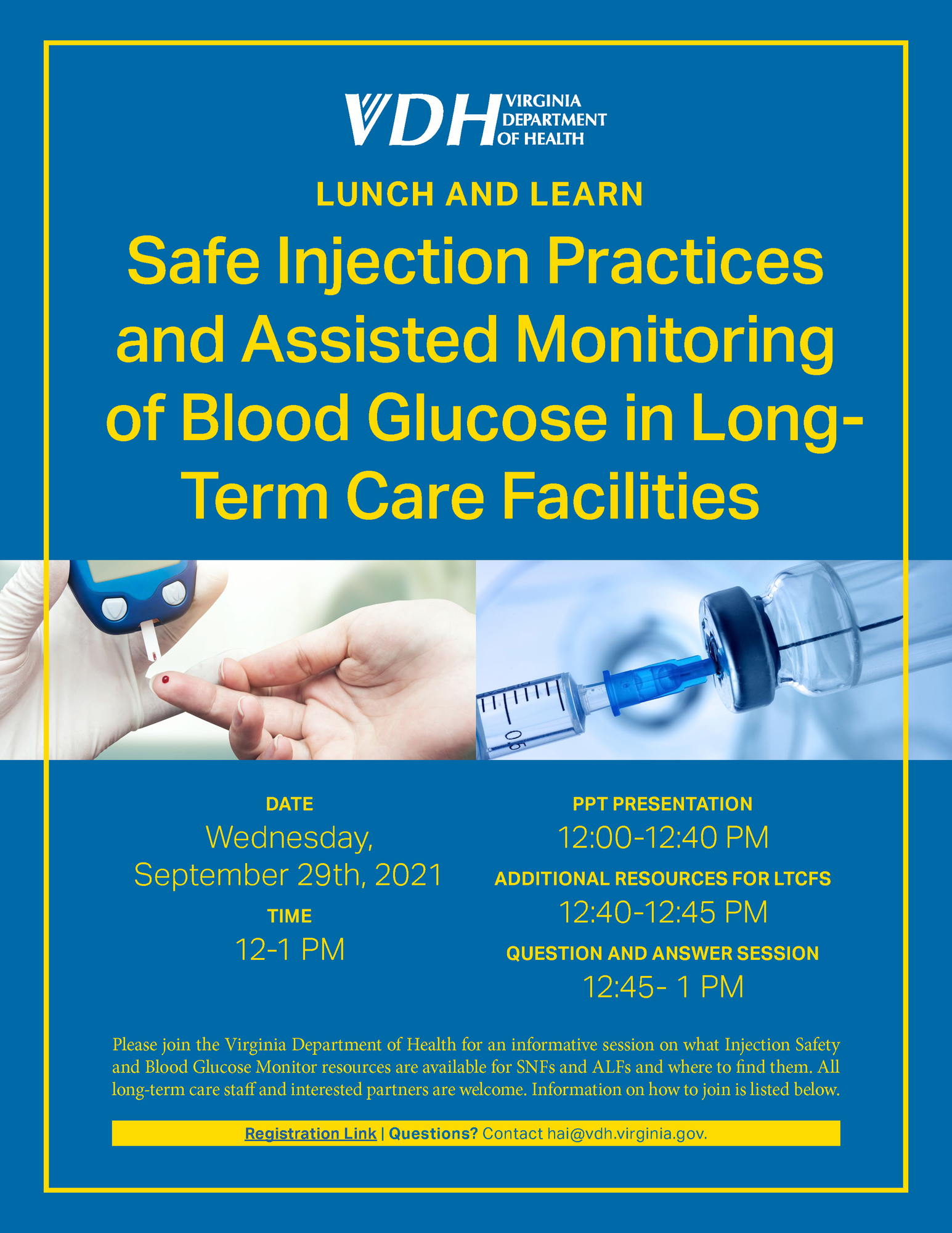 Lunch Learn on Safe Injection Practices