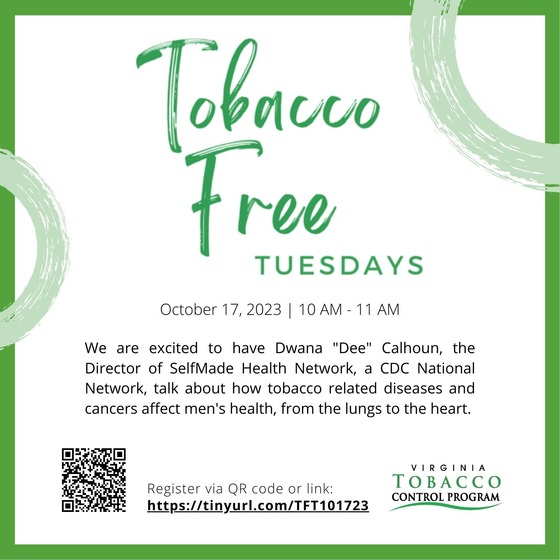 October 2032 Tobacco Free Tuesday Flyer