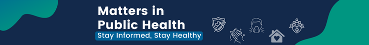 Newsletter banner that says 'Matters in Public Health Stay Informed Stay healthy' 