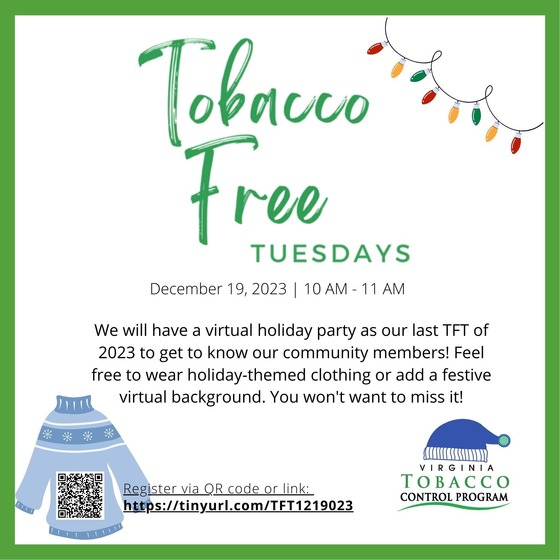 December Tobacco Free Tuesday Flyer
