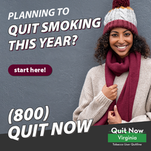Ad: "Planning to quit smoking this year?" 
