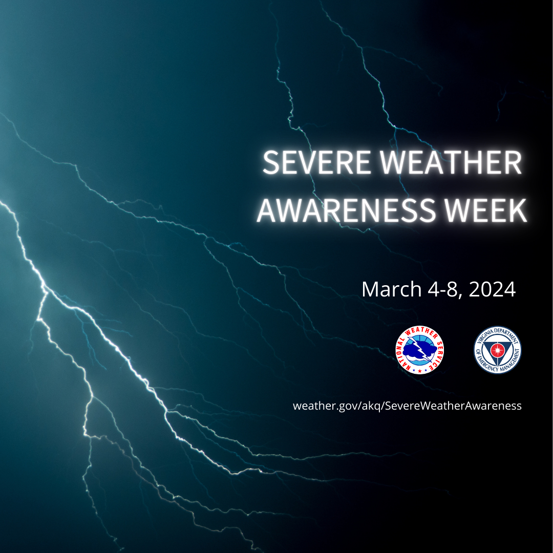 Severe Weather Awareness Week March 4 - 8, 2024