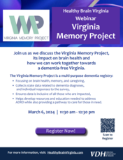 Virginia Memory Project Flyer
