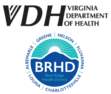 Virginia Department of Health logo and Blue Ridge Health District logo.
