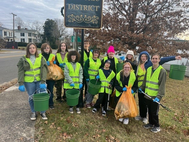 Orange County Youth Council at the Tobacco Litter Clean Up