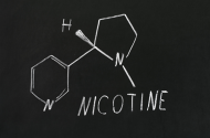 Chemical structure of nicotine