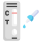 COVID-19 rapid antigen at-home test graphic.