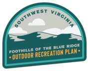 A badge with the logo for the Foothills of the Blue Ridge Outdoor Recreation Planning Project.