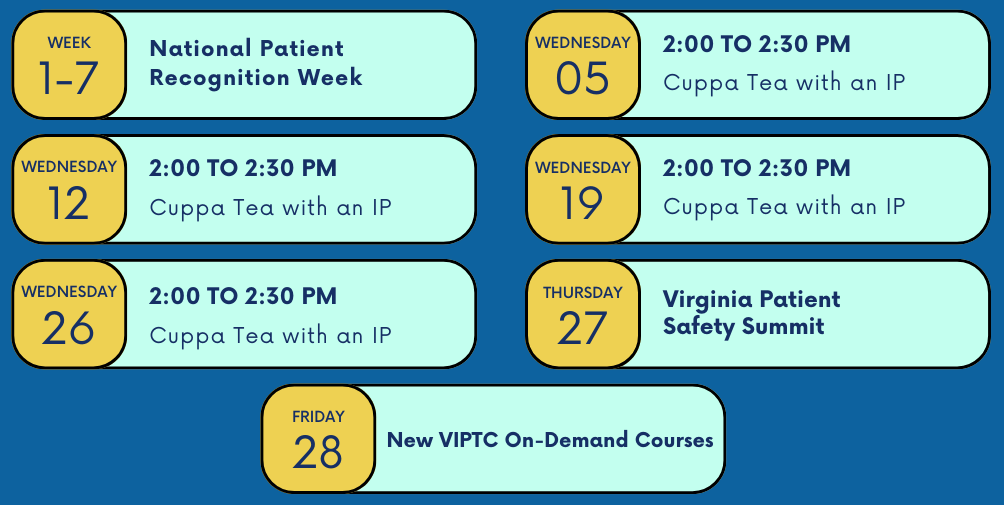 February VIPTA Events Calendar 