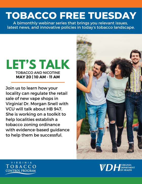 May Tobacco Free Tuesday flyer