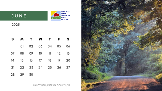 June VA-SORH Calendar
