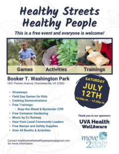 Healthy Streets Healthy People flyer.