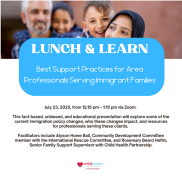 Best Support Practices for Area Professionals Serving Immigrant Families flyer