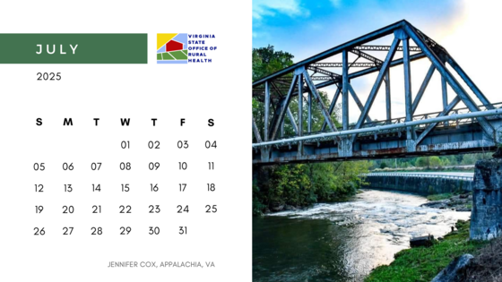 VA-SORH July Calendar