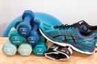 Exercise- Dumbells and Shoes