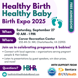 Healthy Birth Healthy Baby 2025 flyer.