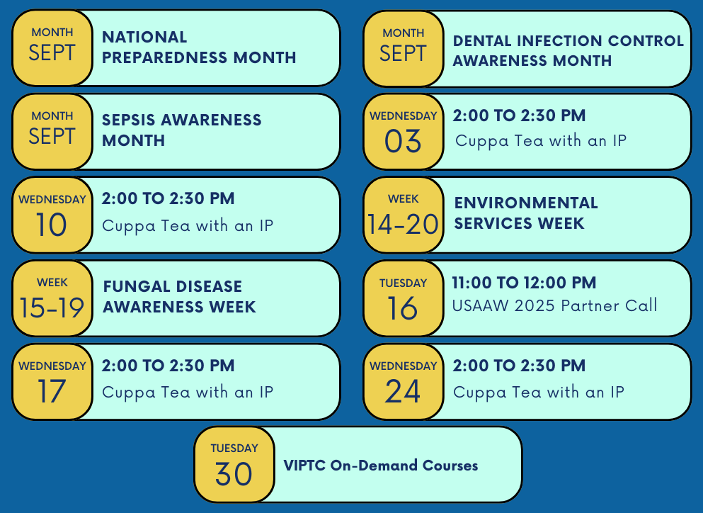 September VIPTA Events