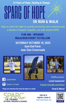 SPARC Walk of Hope 5K flyer.