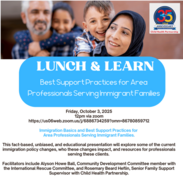 Child Health Partnership Lunch & Learn flyer.